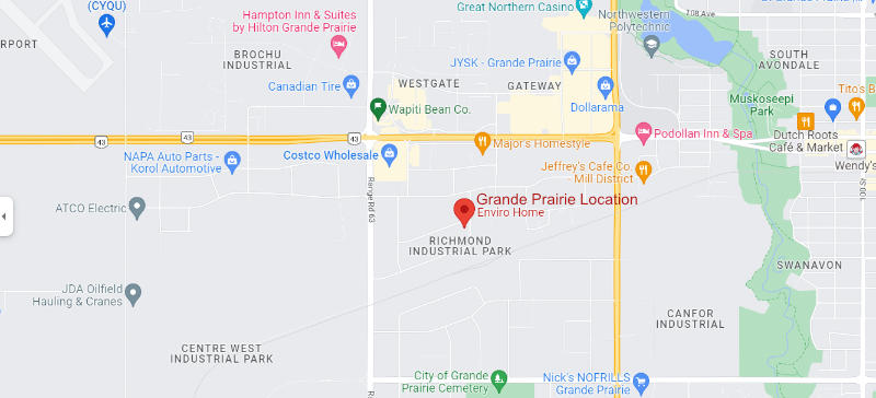 Grande Prairie Location map