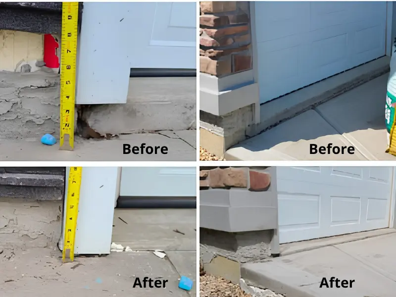 large concrete slab leveling